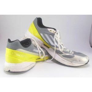 Adidas Mens Adizero Feather 2 G61965 Gray Silver Running Shoes Lace Up Size 9